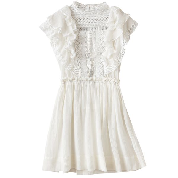 women dress spring / summer 2020 new dress fashionable sweet lace crochet lotus leaf mini, Black;gray
women dress spring / summer 2020 new dress fashionable sweet lace crochet lotus leaf mini, Black;gray