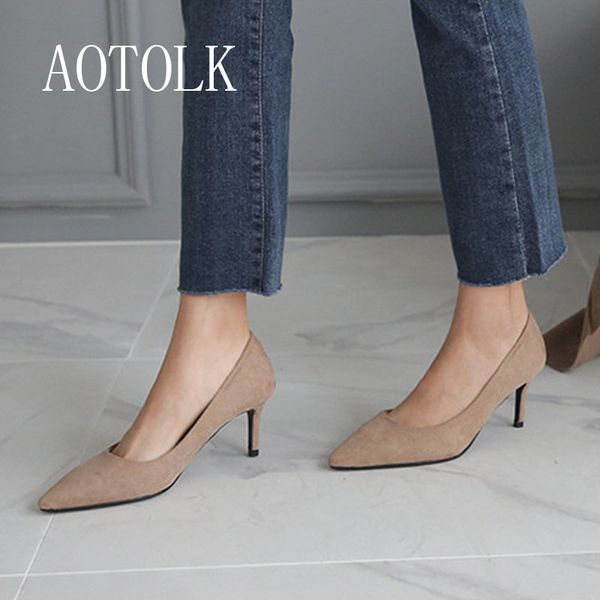 pumps women shoes in women heels brand female shoes flock solid classics ladies thin heel casual shoes plus size 2019 spring de, Black
pumps women shoes in women heels brand female shoes flock solid classics ladies thin heel casual shoes plus size 2019 spring de, Black