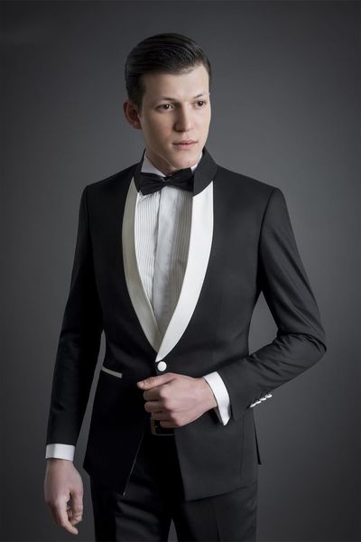 groom tuxedos groomsmen mandarin lapel black custom made men suits wedding/prom/dinner man blazer ( jacket+pants+tie ) m1401, Black;gray
groom tuxedos groomsmen mandarin lapel black custom made men suits wedding/prom/dinner man blazer ( jacket+pants+tie ) m1401, Black;gray