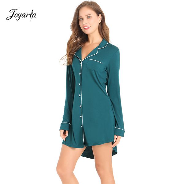 women's sleepwear joyaria womens long sleeve nightgown button down night shirt bamboo sleep soft pajama top, Black;red
women's sleepwear joyaria womens long sleeve nightgown button down night shirt bamboo sleep soft pajama top, Black;red
