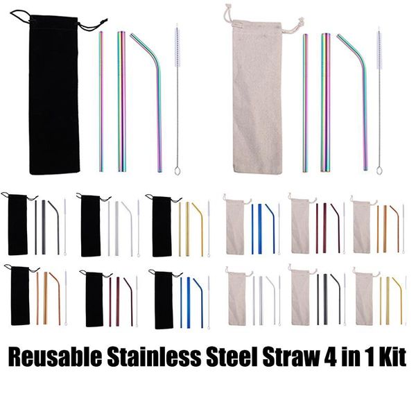 Многоразовый из нержавеющей стали соломы Набор Straight Бент соломы щетка для очистки металла Смузи трубочки Set MMA3076
Многоразовый из нержавеющей стали соломы Набор Straight Бент соломы щетка для очистки металла Смузи трубочки Set MMA3076