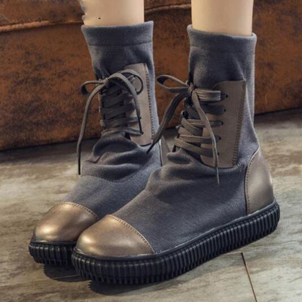 mid-calf knitting autumn boots women fashion platform casual shoes woman comfort lace up motorcycle boots black
mid-calf knitting autumn boots women fashion platform casual shoes woman comfort lace up motorcycle boots black