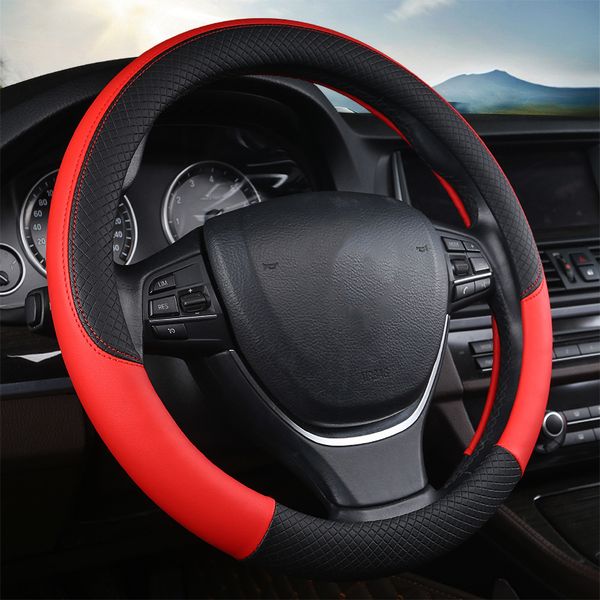 car steering wheel cover leather braid automobile braiding covers on the steering wheel for car interior accessories 15 inch
car steering wheel cover leather braid automobile braiding covers on the steering wheel for car interior accessories 15 inch
