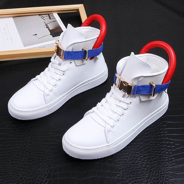 errfc british designer mens white casual comfort shoes high buckle strap man black hip hop shoes for man street show zapatos
errfc british designer mens white casual comfort shoes high buckle strap man black hip hop shoes for man street show zapatos