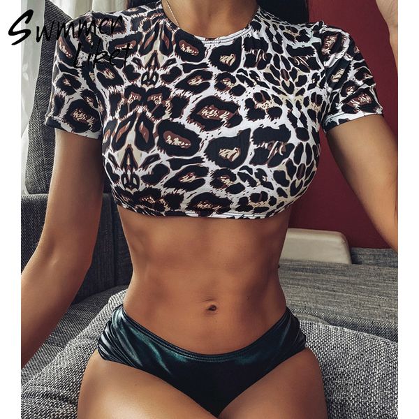 high cut bathing suit woman leopard print bikini sport crop swimwear women swimsuit female 2019 fashion biquini bathers, White;black
high cut bathing suit woman leopard print bikini sport crop swimwear women swimsuit female 2019 fashion biquini bathers, White;black