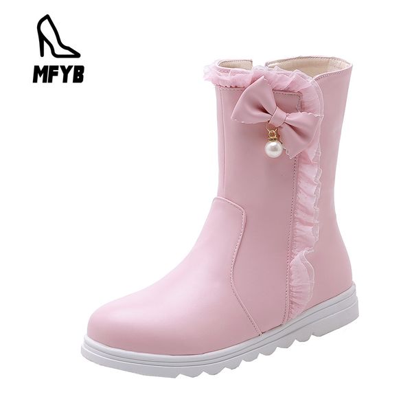 mfyb women's boots 2019 winter new comfortable flat women's shoes 35-40 large size sweet bow round toe boots tide, Black
mfyb women's boots 2019 winter new comfortable flat women's shoes 35-40 large size sweet bow round toe boots tide, Black