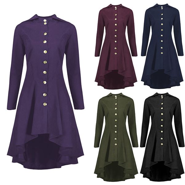 wipalo women gothic steampunk long tailcoat lace up hooded overcoat jacket vintage autumn ladies victorian jackets plus size 5xl, Black;brown
wipalo women gothic steampunk long tailcoat lace up hooded overcoat jacket vintage autumn ladies victorian jackets plus size 5xl, Black;brown