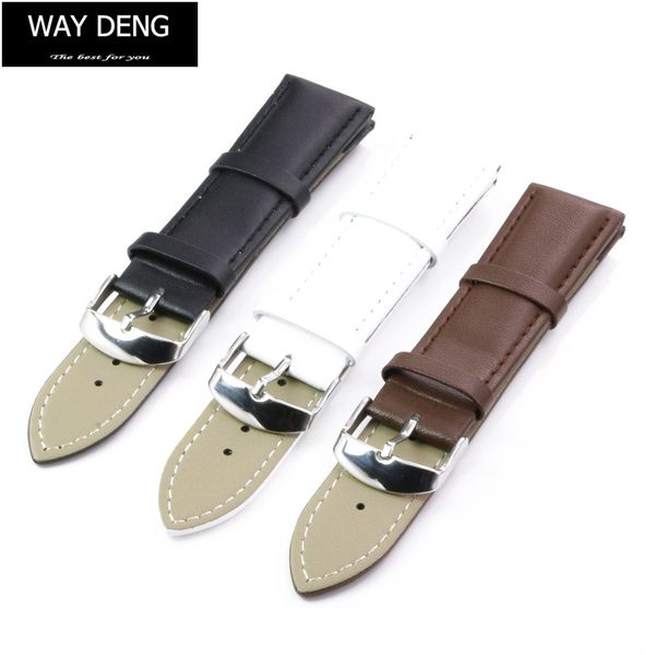 women men soft plain thicken genuine leather watch band replacement silver pin buckle watchbands 20mm 22mm strap - y172, Black;brown
women men soft plain thicken genuine leather watch band replacement silver pin buckle watchbands 20mm 22mm strap - y172, Black;brown