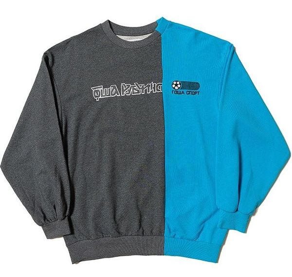 mens designer hoodies gosha rubchinskiy stitching color o-neck pullover sweater high street fashion brand hoodie casaul loose sweatshirt, Black
mens designer hoodies gosha rubchinskiy stitching color o-neck pullover sweater high street fashion brand hoodie casaul loose sweatshirt, Black