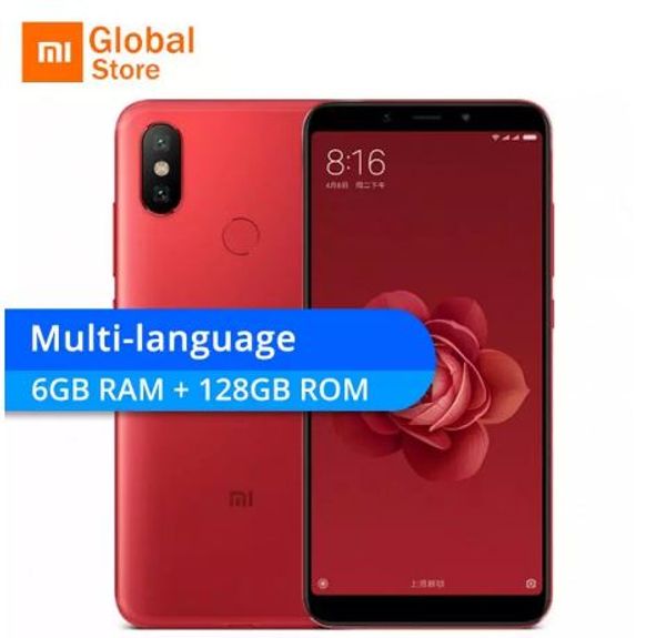 

Новый смартфон Xiaomi Mi 6X 6GB 128GB ROM 6 X Snapdragon 660 Octa Core 5.99 "18: 9, полноэкранный 20MP AI, двойная камера, 4G, две SIM-карты