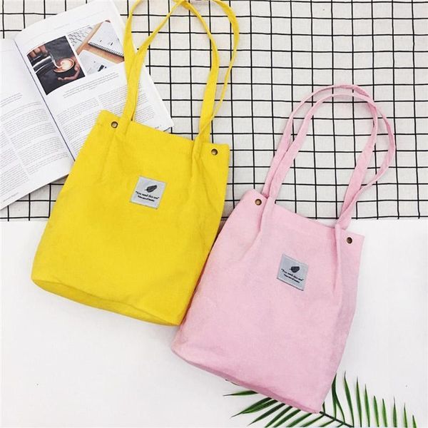 women reusable corduroy canvas tote ladies casual shoulder bag foldable shopping bags beach bag female cotton cloth handbag
women reusable corduroy canvas tote ladies casual shoulder bag foldable shopping bags beach bag female cotton cloth handbag