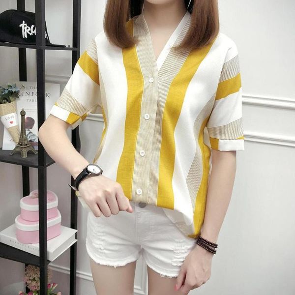 women blouses fashion work striped shirt 2019 new women v-neck bat sleeve plus size -4xl loose camisas mujer #0101, White
women blouses fashion work striped shirt 2019 new women v-neck bat sleeve plus size -4xl loose camisas mujer #0101, White