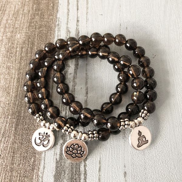 men women japa mala om bracelets lotus buddha yoga charm wrist smoky q-uartz beaded wrist boho yoga jewelry, Golden;silver
men women japa mala om bracelets lotus buddha yoga charm wrist smoky q-uartz beaded wrist boho yoga jewelry, Golden;silver