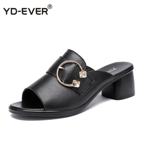 women slipper's ladies summer slippers shoes women high heels fashion rhinestone summer shoes genuine leather, Black
women slipper's ladies summer slippers shoes women high heels fashion rhinestone summer shoes genuine leather, Black