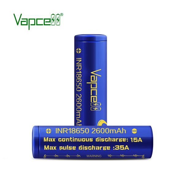 vapcell hight quality 18650 battery 2600mah 15a / 35a 3.7v rechargeable li lon battery for vape mod batteries
vapcell hight quality 18650 battery 2600mah 15a / 35a 3.7v rechargeable li lon battery for vape mod batteries