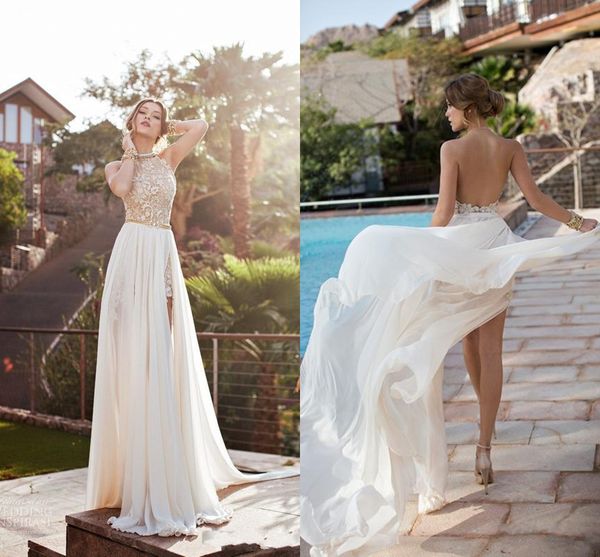 a-line white prom dresses halter lace pearls chiffon high split backless greek boho lace ball gown cocktail party dresses train dh528, Black
a-line white prom dresses halter lace pearls chiffon high split backless greek boho lace ball gown cocktail party dresses train dh528, Black