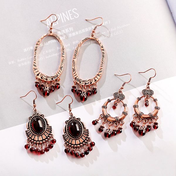 2019 boho earrings jewelry for women statement beads tassel vintage earrings wholesale, Silver
2019 boho earrings jewelry for women statement beads tassel vintage earrings wholesale, Silver