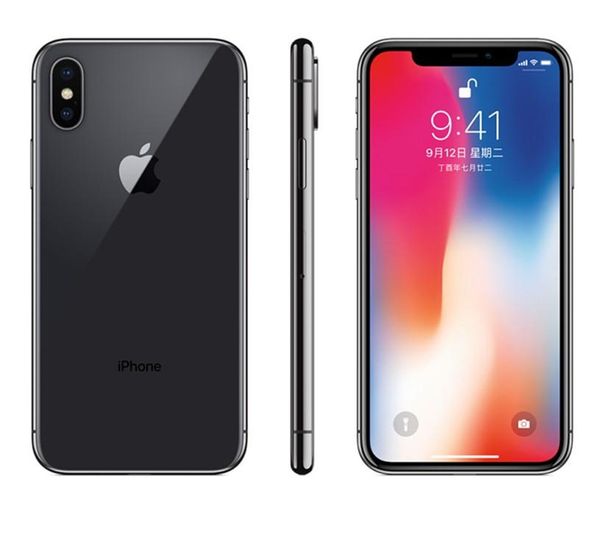 100 Original Unlocked Good Quality Refurbi Hed Iphone X Hexa Core 256gb 64gb Rom 3gb Ram Dual Rear Camera 4g Lte Face Id Phone