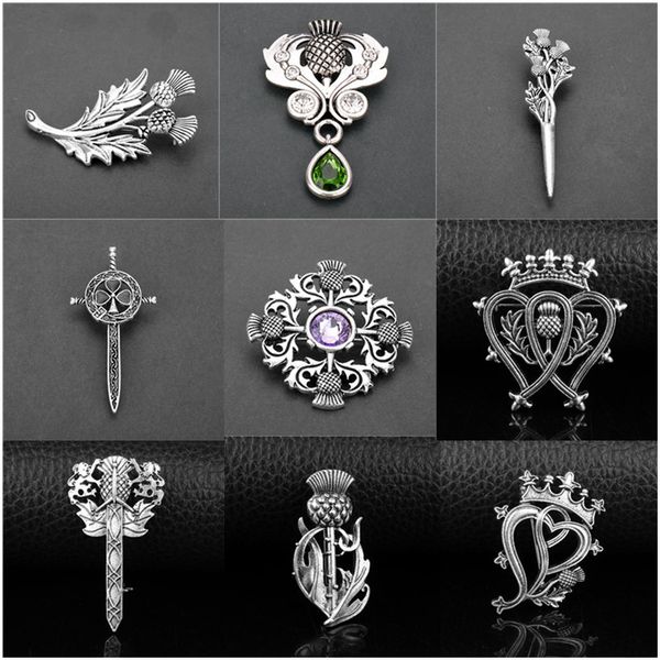 outlander brooch thistle celtic knot kilt pin brooch scottish national flower brooches women men viking norse jewelry, Gray
outlander brooch thistle celtic knot kilt pin brooch scottish national flower brooches women men viking norse jewelry, Gray