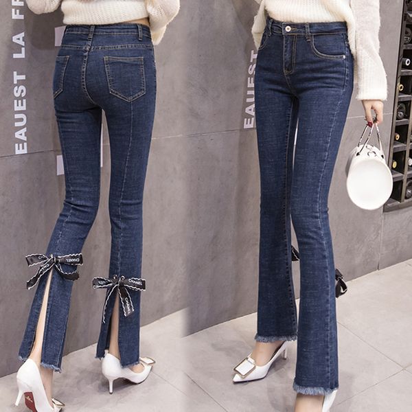 jeans students girls spring 2018 new korean version high waist thin bow split harajuku denim pants women streetwear bottom cloth, Blue
jeans students girls spring 2018 new korean version high waist thin bow split harajuku denim pants women streetwear bottom cloth, Blue