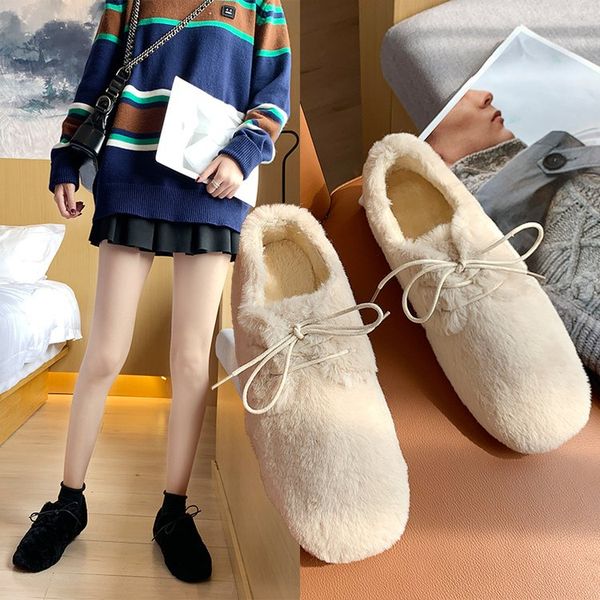 2019 women shoes square toe modis casual female sneakers loafers fur dress new cute cross rubber flock fabric winter flat, Black 
2019 women shoes square toe modis casual female sneakers loafers fur dress new cute cross rubber flock fabric winter flat, Black