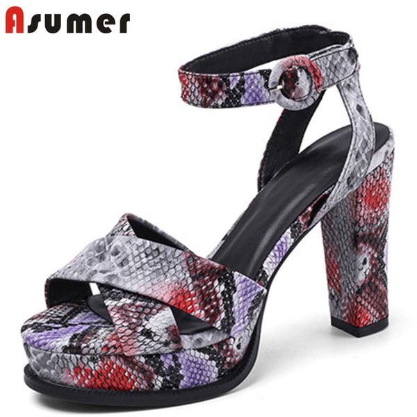 asumer 2020 high heels platform sandals women ankle buckle fashion snake summer sandals ladies party shoes quality, Black
asumer 2020 high heels platform sandals women ankle buckle fashion snake summer sandals ladies party shoes quality, Black