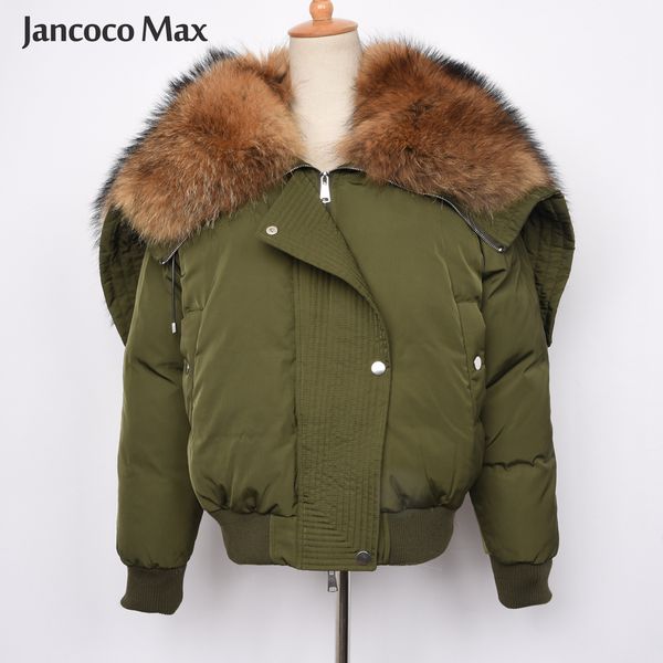 women's fur & faux arrival women fashion parka real raccoon big collar down coat bomber jacket s7507, Black
women's fur & faux arrival women fashion parka real raccoon big collar down coat bomber jacket s7507, Black