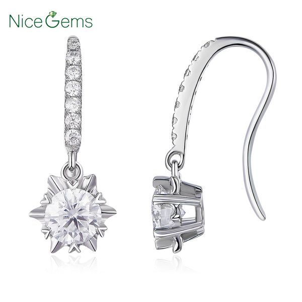 solid 14k 585 white gold moissanite drop earrings 1.3ctw center stone 5mm df color vvs1 with accents for women, Golden;silver
solid 14k 585 white gold moissanite drop earrings 1.3ctw center stone 5mm df color vvs1 with accents for women, Golden;silver