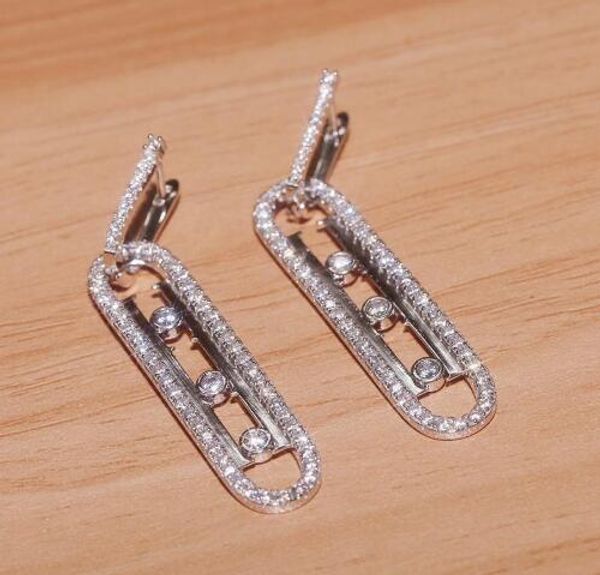 woman luxury jewelry designer earrings move jewelry women luxury gift couple 3 colors optional, Silver
woman luxury jewelry designer earrings move jewelry women luxury gift couple 3 colors optional, Silver