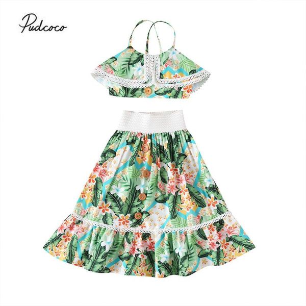 2020 baby summer clothing 1-6y kid girls boho clothes sets flowers print ruffles sleeveless lace vest crops +boho skirts set, White
2020 baby summer clothing 1-6y kid girls boho clothes sets flowers print ruffles sleeveless lace vest crops +boho skirts set, White