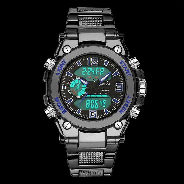 stryve new watches men 3atm waterproof stainless steep mens wristwatches dual movement digtial analog watches men new male watch, Slivery;brown
stryve new watches men 3atm waterproof stainless steep mens wristwatches dual movement digtial analog watches men new male watch, Slivery;brown