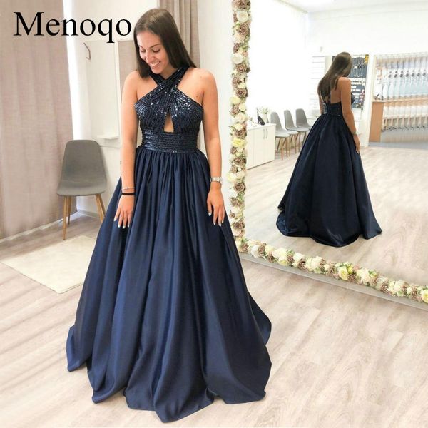 menoqo marvelous navy blue prom dresses long 2019 criss cross neck a-line evening gowns sequine satin formal dress women p53au16, White;black
menoqo marvelous navy blue prom dresses long 2019 criss cross neck a-line evening gowns sequine satin formal dress women p53au16, White;black