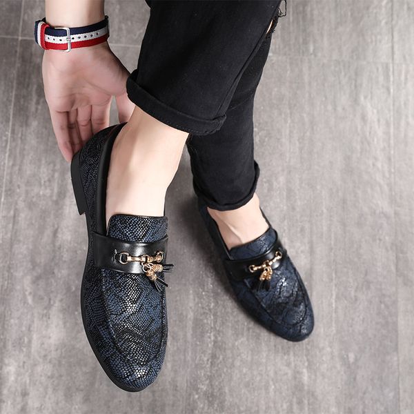 autumn new mens casual leather shoes korean version of the british fringe tide shoes nightclub hairstylist shoes a generation of fat, Black
autumn new mens casual leather shoes korean version of the british fringe tide shoes nightclub hairstylist shoes a generation of fat, Black