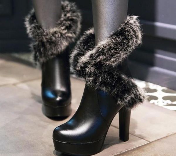 2019 women's boots in winter with new style high heel coarse heel pointed end waterproof table @1000, Black
2019 women's boots in winter with new style high heel coarse heel pointed end waterproof table @1000, Black