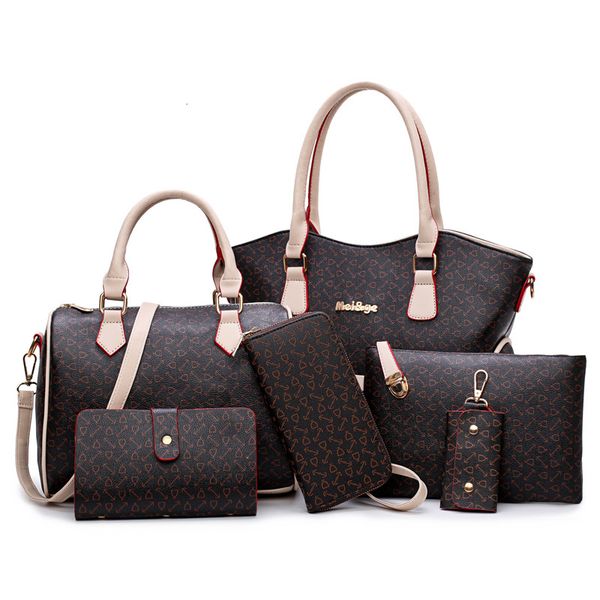 women's hand bag 6 pcs set printed pu leather composite bag ladies casual shoulder messenger 197371
women's hand bag 6 pcs set printed pu leather composite bag ladies casual shoulder messenger 197371