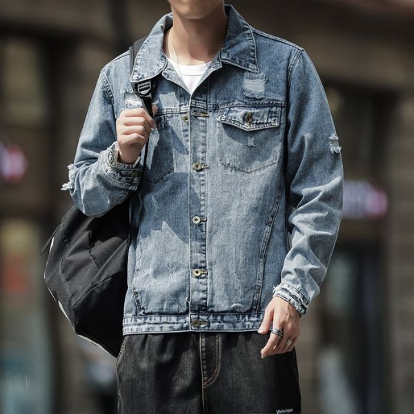spring and autumn men with holes denim jacket 2019 new style korean-style trend coat men's wear handsome loose-fit on clothes, Black;brown
spring and autumn men with holes denim jacket 2019 new style korean-style trend coat men's wear handsome loose-fit on clothes, Black;brown