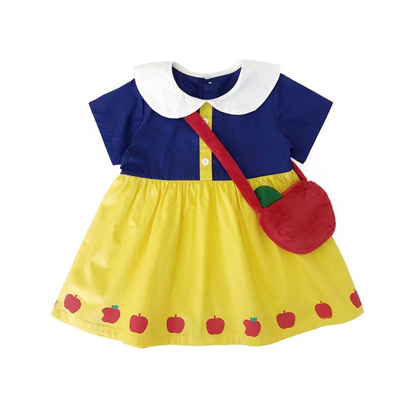 baby girl princess snow white pleated dress for kids snowwhite with bag clothing children costume dress, Red;yellow
baby girl princess snow white pleated dress for kids snowwhite with bag clothing children costume dress, Red;yellow