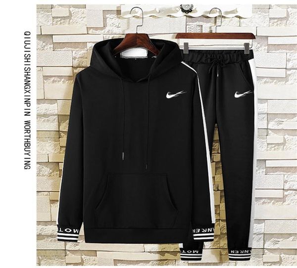 двухсекционный моды с капюшоном мужская спортивная одежда новый осенний мужской бренд толстовка + брюки костюм легкой атлетики работает одеж 
двухсекционный моды с капюшоном мужская спортивная одежда новый осенний мужской бренд толстовка + брюки костюм легкой атлетики работает одеж