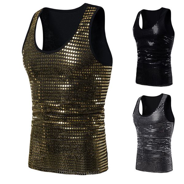 fashion designer men' vest new men' fashion slim sequin vest-style nightclub clothing dance clothes men' cross-border vest, White;black
fashion designer men' vest new men' fashion slim sequin vest-style nightclub clothing dance clothes men' cross-border vest, White;black