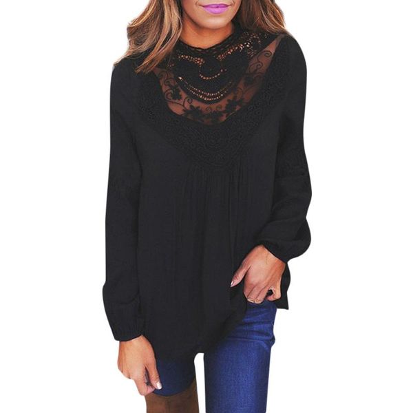 vintage plus size blouse women ladies casual lace o neck long sleeve blouse blusa feminina ropa mujer, White
vintage plus size blouse women ladies casual lace o neck long sleeve blouse blusa feminina ropa mujer, White