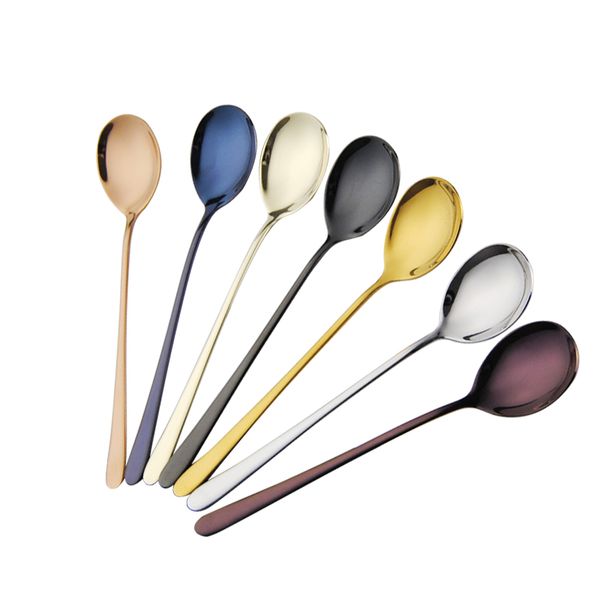 2pc long handled small coffee spoons s 7 color flavored korean style stainless steel flatware cutlery mini dessert ice spoon
2pc long handled small coffee spoons s 7 color flavored korean style stainless steel flatware cutlery mini dessert ice spoon