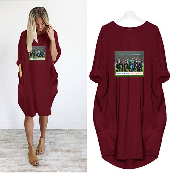 women designer shirts long skirt summer brand t shirts loose breathable dress pocket luxury lettters printed short sleeves lady 24
women designer shirts long skirt summer brand t shirts loose breathable dress pocket luxury lettters printed short sleeves lady 24