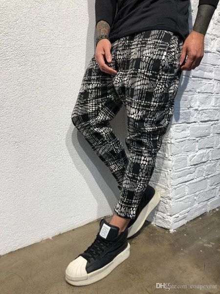 autumn men new trousers plaids fall designer long pencil pants casual sports pant, Black
autumn men new trousers plaids fall designer long pencil pants casual sports pant, Black