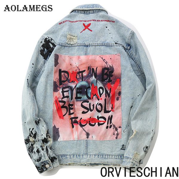 aolamegs denim jacket men graffiti picture printed cowboy men's jacket high street fashion hip hop outwear men coat streetwear
aolamegs denim jacket men graffiti picture printed cowboy men's jacket high street fashion hip hop outwear men coat streetwear