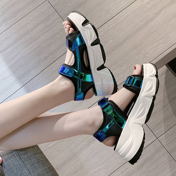 Women Platform Chunky Sandals Beach Casual Wedge Shoes For Woman Fashion Sports White Open Toe Gladiator Sandal Summer 5cm, Black
Women Platform Chunky Sandals Beach Casual Wedge Shoes For Woman Fashion Sports White Open Toe Gladiator Sandal Summer 5cm, Black