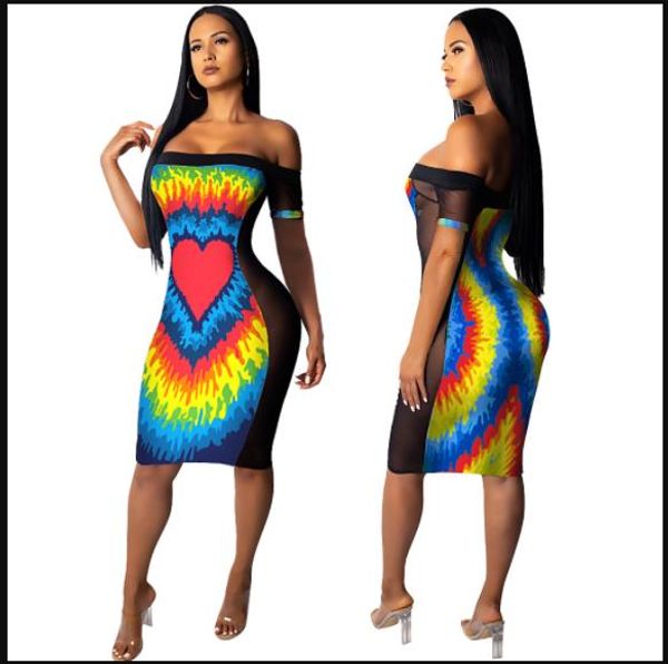 women tie dyed strapless dress rainbow mesh panelled slash neck short sleeve bodycon dresses summer fashion women dress, Black;gray
women tie dyed strapless dress rainbow mesh panelled slash neck short sleeve bodycon dresses summer fashion women dress, Black;gray