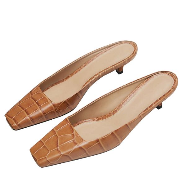 spring pu square toe slippers women crocodile embossed low heels mules shoes kitten heel sandals women fammel shoes botas mujer, Black
spring pu square toe slippers women crocodile embossed low heels mules shoes kitten heel sandals women fammel shoes botas mujer, Black