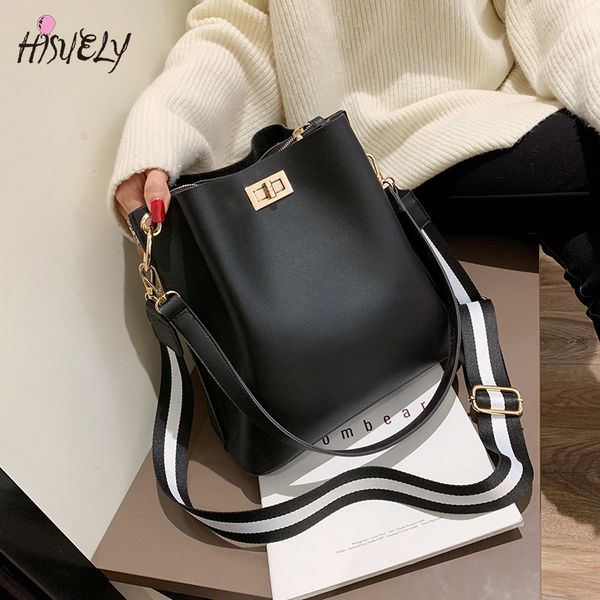 hisuely new women pu leather handbags fashion black bucket vintage shoulder bags messenger bag high quality
hisuely new women pu leather handbags fashion black bucket vintage shoulder bags messenger bag high quality