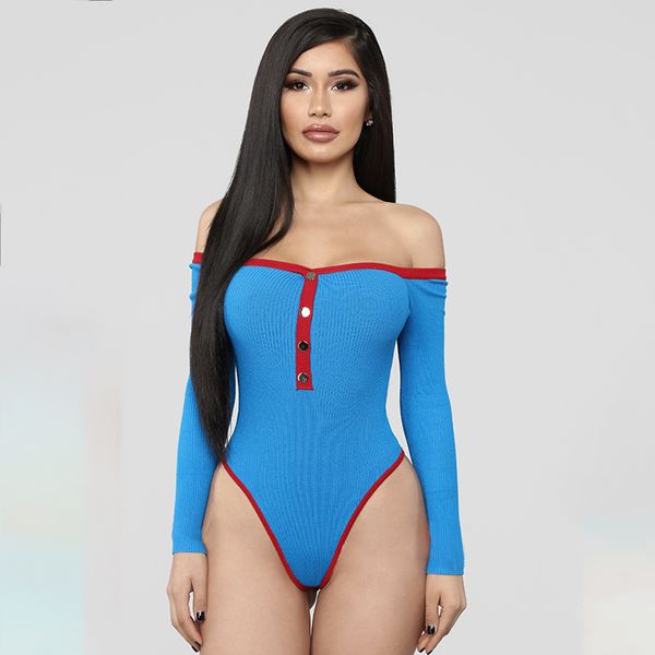long sleeve off shoulder bodysuits women strapless skinny button autumn winter bodysuit ribbed body female romper, Black;white
long sleeve off shoulder bodysuits women strapless skinny button autumn winter bodysuit ribbed body female romper, Black;white