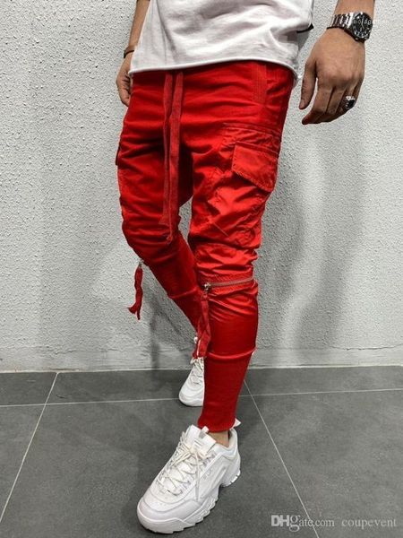zipper pocket designer pencil pants solid color mens trousers male jogger pants, Black
zipper pocket designer pencil pants solid color mens trousers male jogger pants, Black